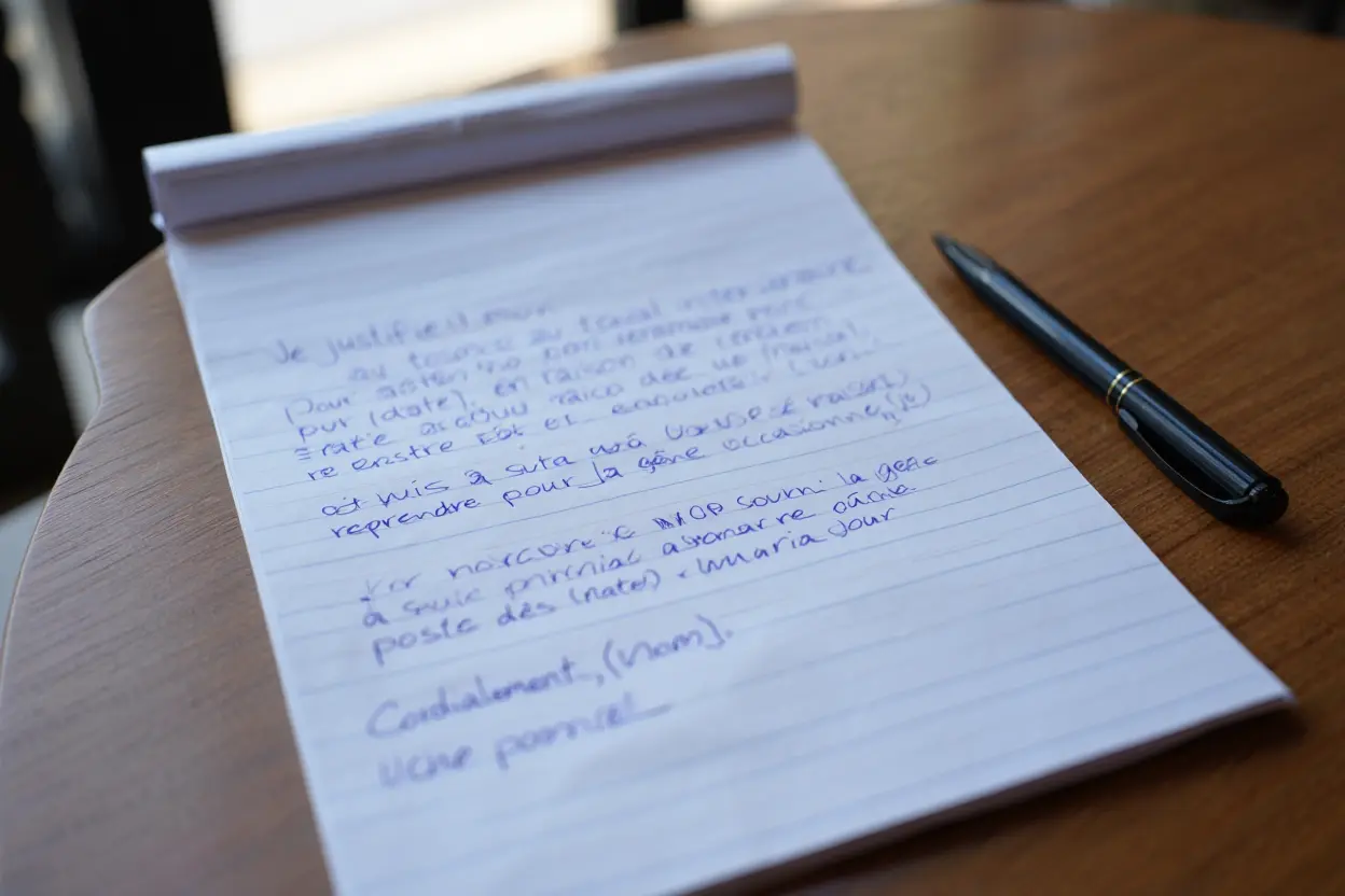 Documents justificatifs absence intérim