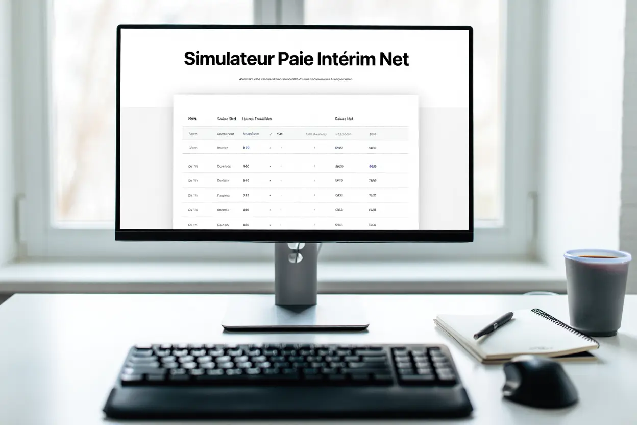 Outil de simulation du salaire net en intérim