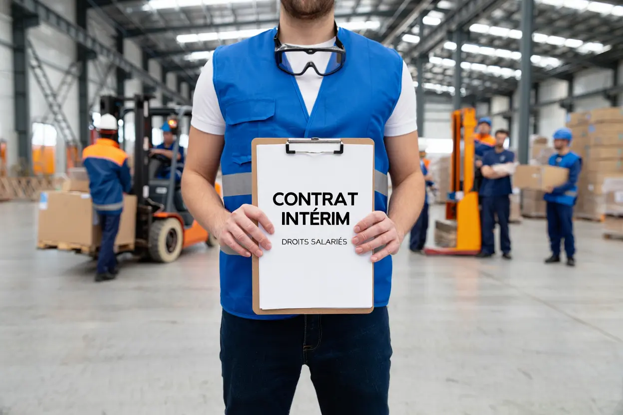 Signature d'un contrat de mission d'intérim