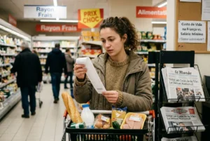 Comparaison des dépenses mensuelles versus le SMIC net en France métropolitaine