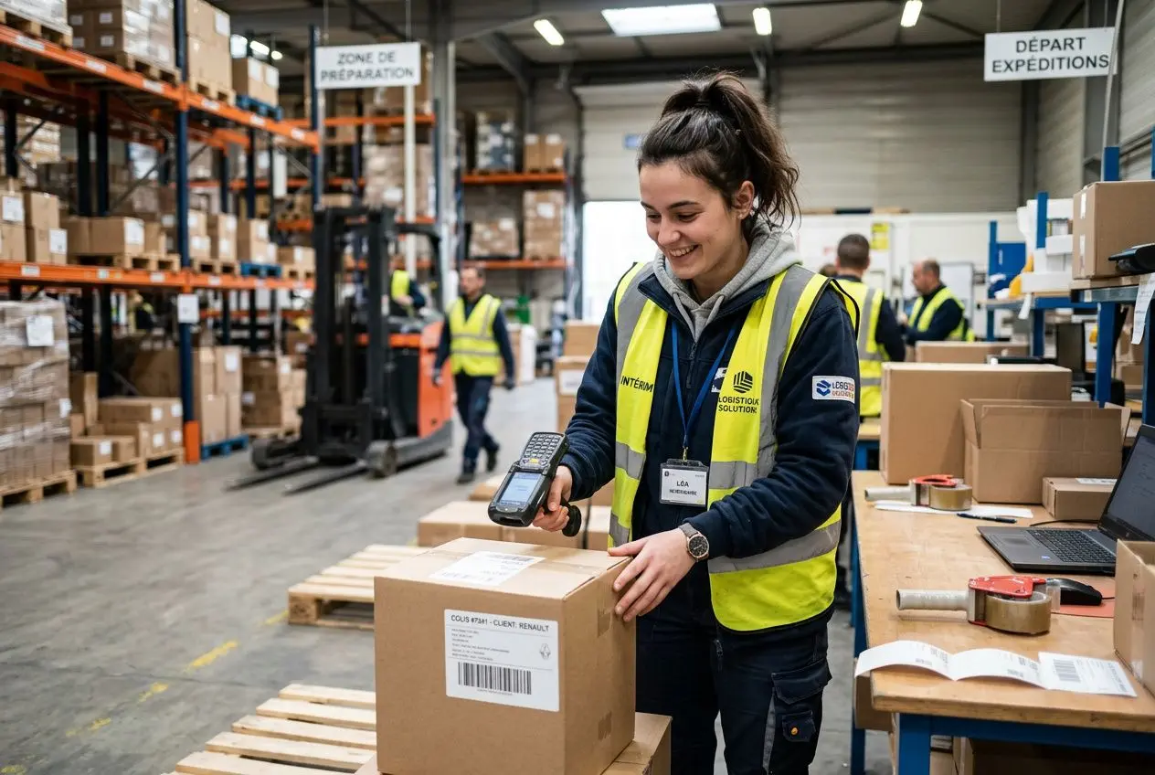 Un jeune travailleur en intérim
