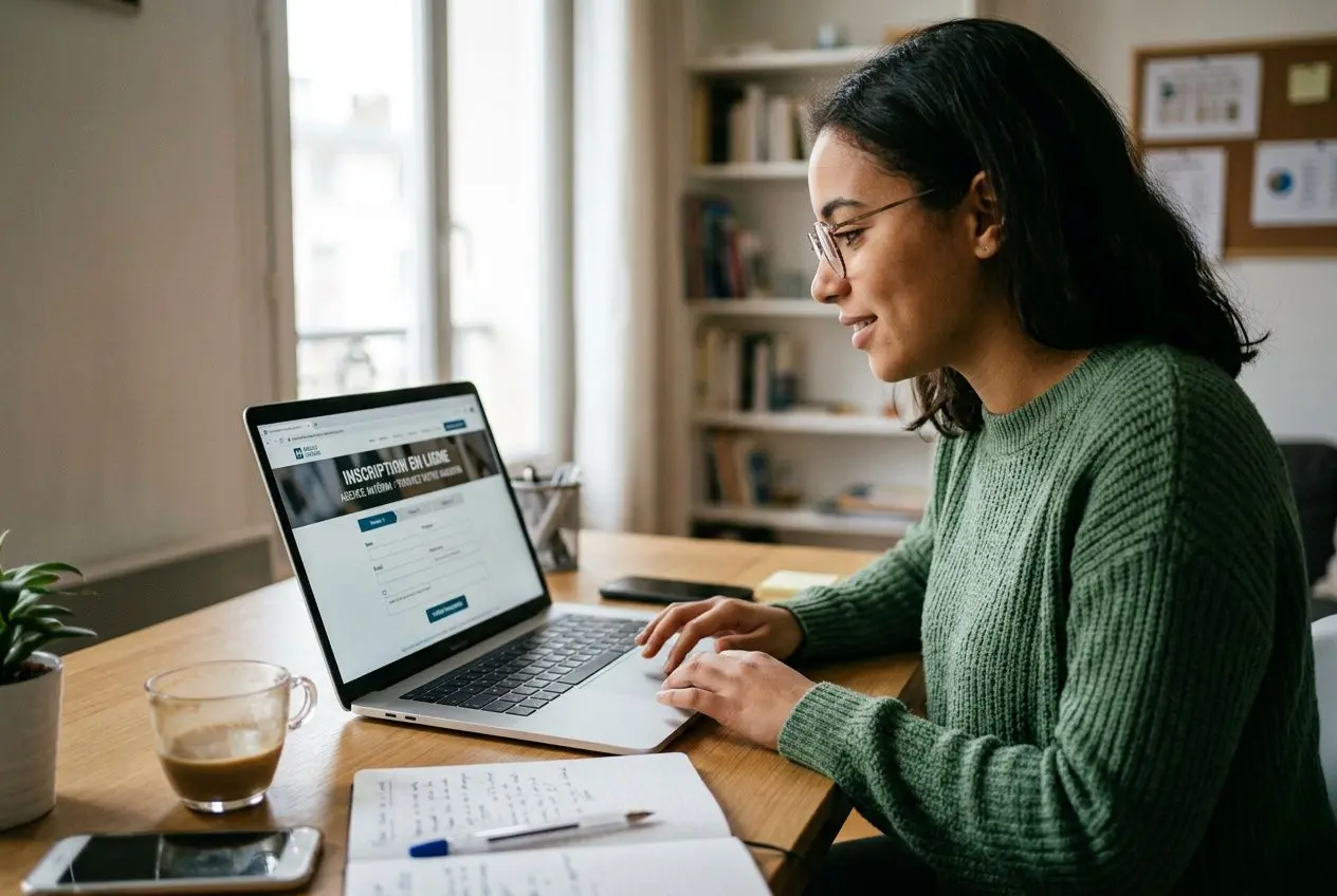 Processus d'inscription en agence d'intérim en ligne et en présentiel