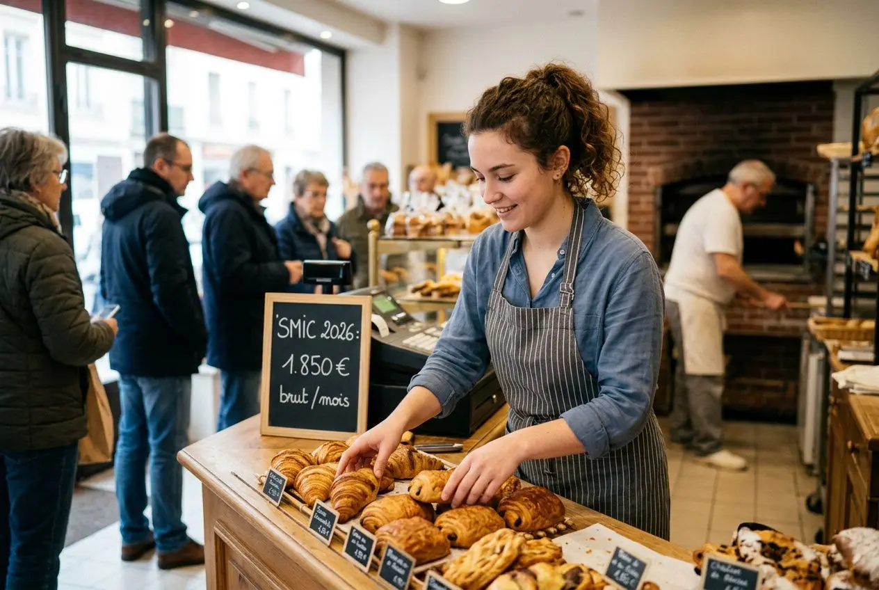 Tableau des taux du SMIC horaire et mensuel en France pour 2026