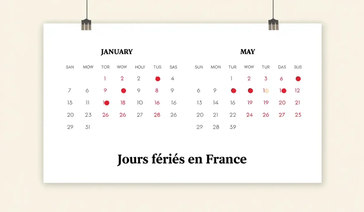 Calendrier des jours fériés en France